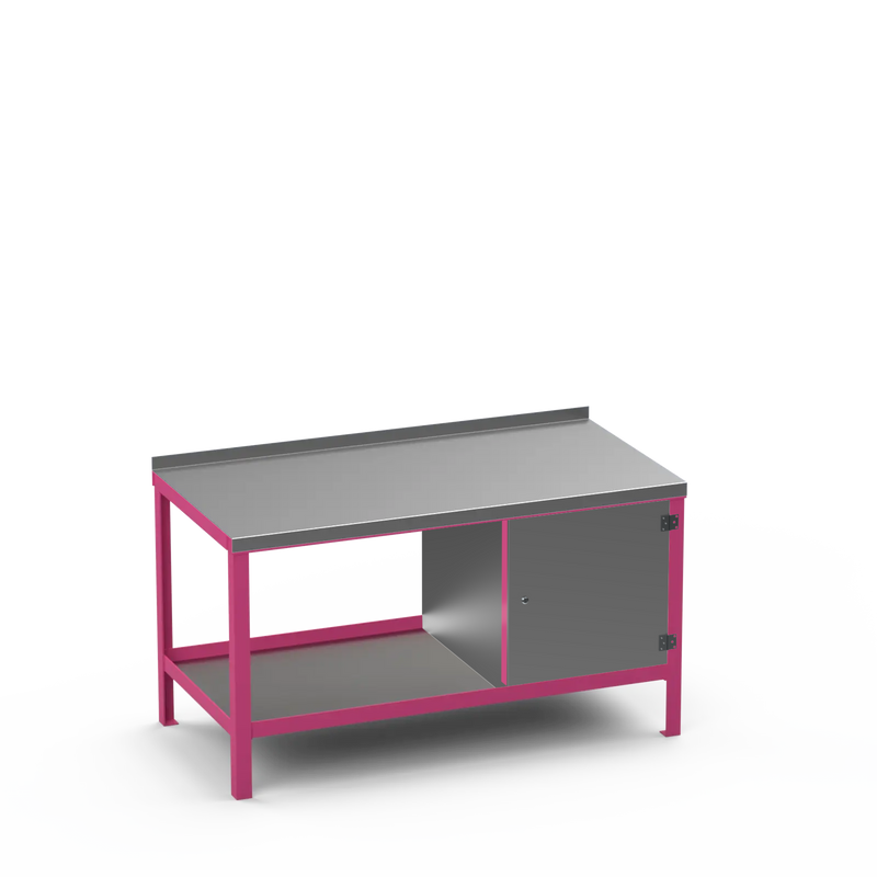 Steel Top Heavy Duty Workbench | Enclosed Cupboard Storage