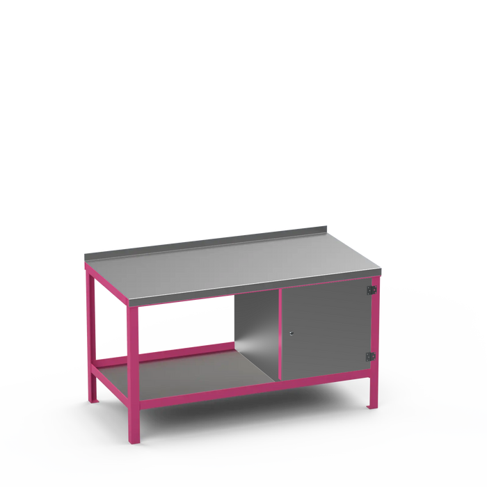 Steel Top Heavy Duty Workbench | Enclosed Cupboard Storage