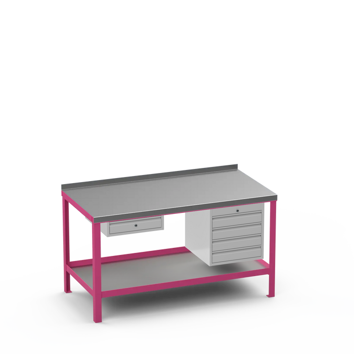 Steel Top Heavy Duty Workbench | Single Drawer & 4 Drawer Storage
