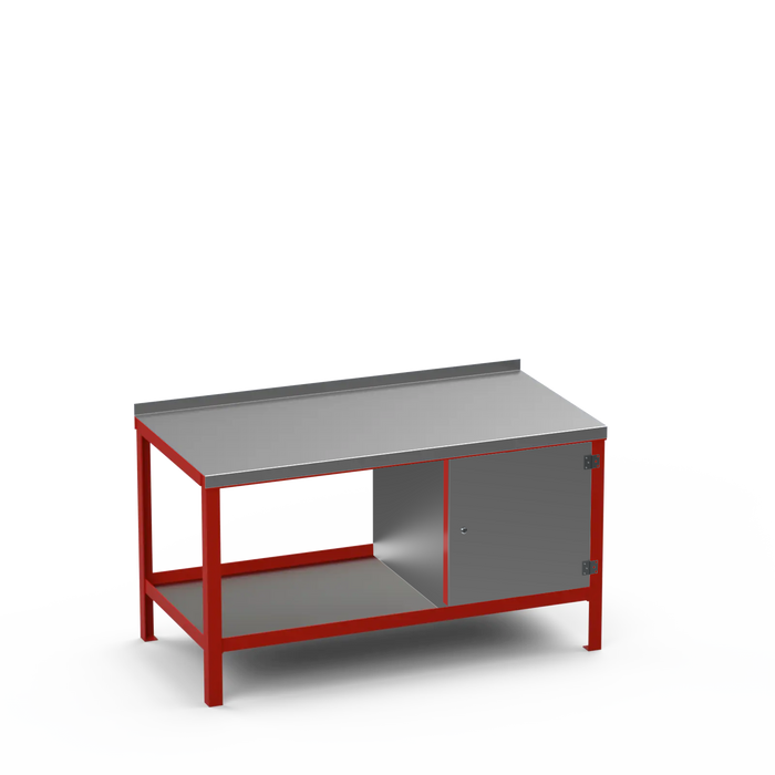 Steel Top Heavy Duty Workbench | Enclosed Cupboard Storage