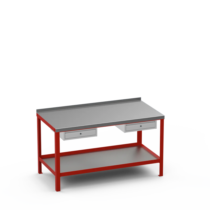 Steel Top Heavy Duty Workbench | Single Drawer & Single Drawer Storage