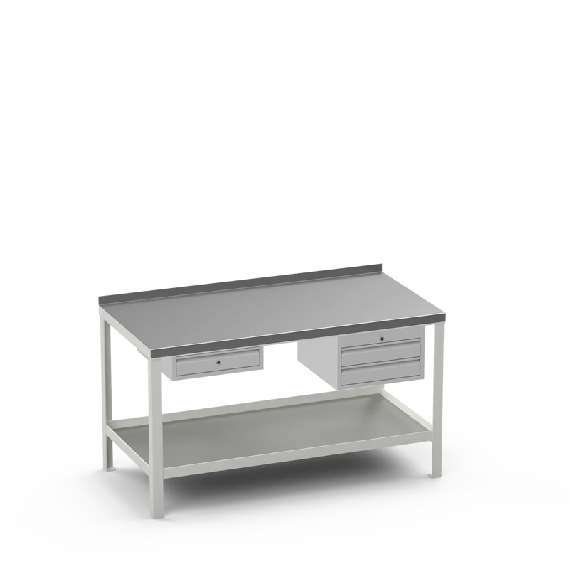 Steel Top Heavy Duty Workbench | Single Drawer & 2 Drawer Storage