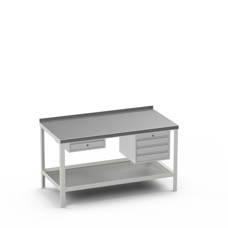 Steel Top Heavy Duty Workbench | Single Drawer & 3 Drawer Storage