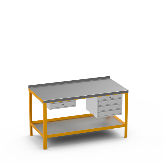 Steel Top Heavy Duty Workbench | Single Drawer & 3 Drawer Storage
