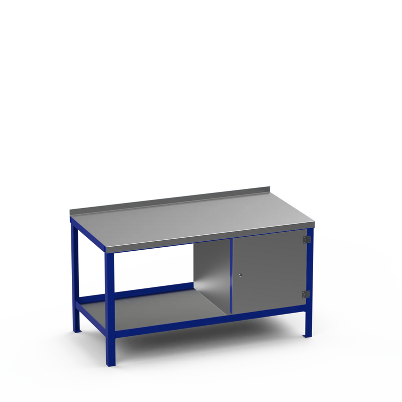 Steel Top Heavy Duty Workbench | Enclosed Cupboard Storage