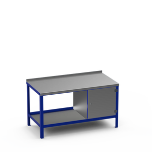 Steel Top Heavy Duty Workbench | Enclosed Cupboard Storage
