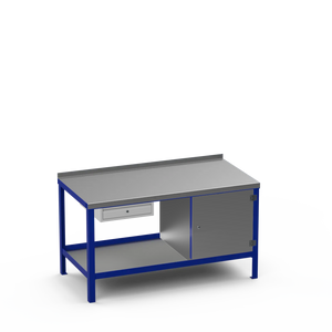 Steel Top Heavy Duty Workbench | Single Drawer & Cupboard Storage