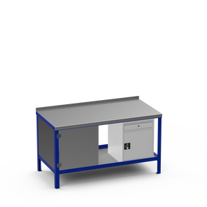 Steel Top Heavy Duty Workbench | Cupboard & Cupboard w/ Drawer Storage