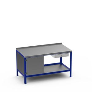 Steel Top Heavy Duty Workbench | Cupboard & Single Drawer Storage Unit