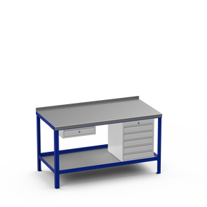 Steel Top Heavy Duty Workbench | Single Drawer & 5 Drawer Storage