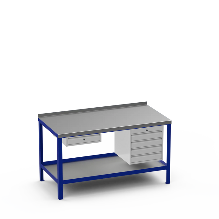 Steel Top Heavy Duty Workbench | Single Drawer & 4 Drawer Storage