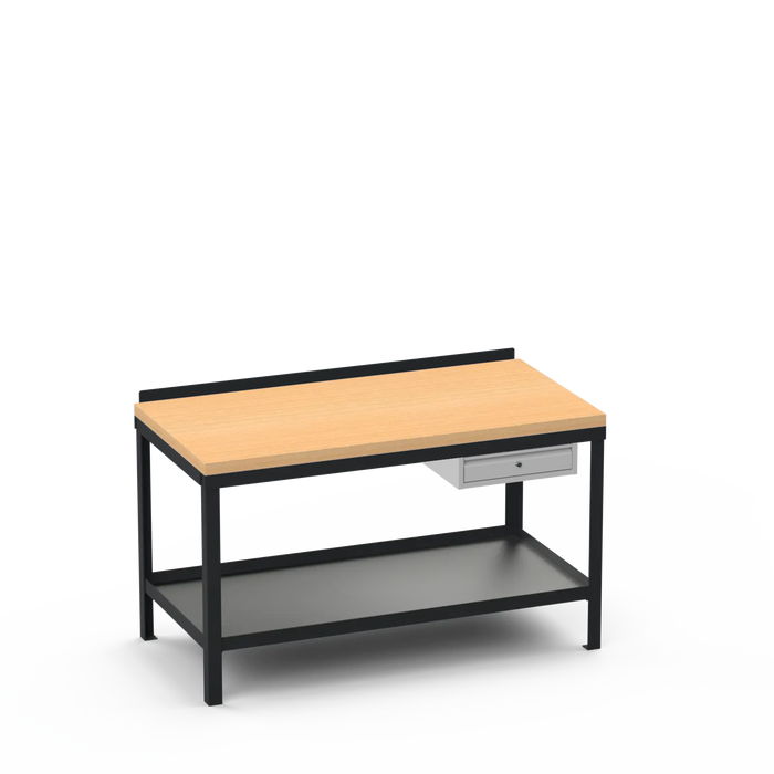 Wood Top Heavy Duty Workbench | Single Drawer Storage