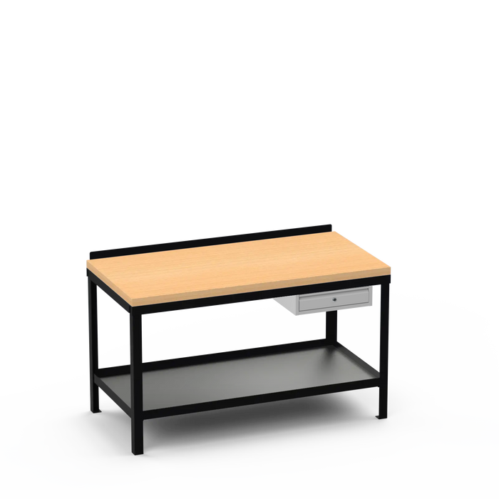 Wood Top Heavy Duty Workbench | Single Drawer Storage