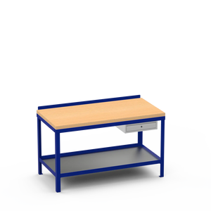 Wood Top Heavy Duty Workbench | Single Drawer Storage Unit