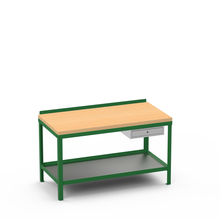 Wood Top Heavy Duty Workbench | Single Drawer Storage