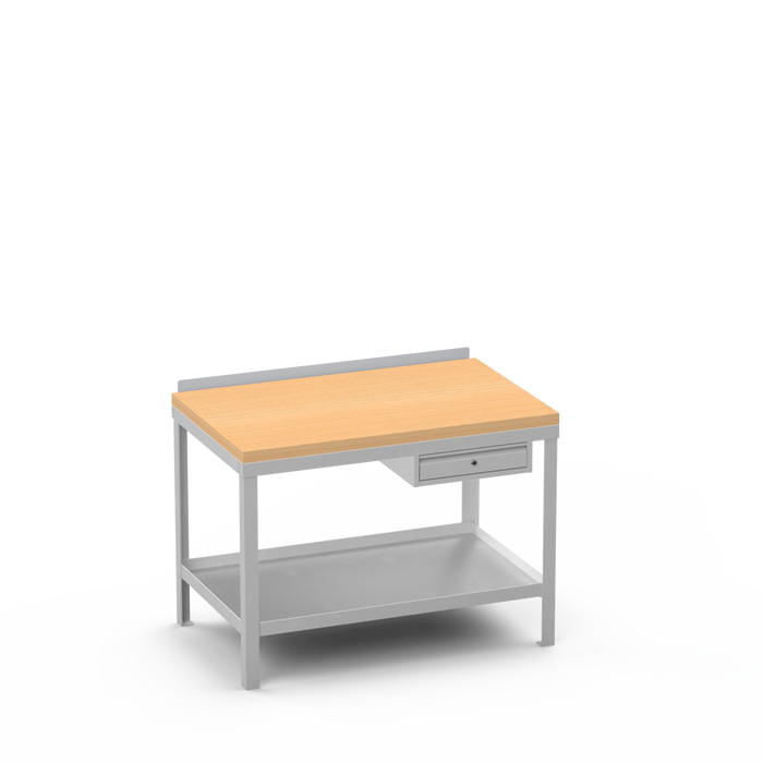 Wood Top Heavy Duty Workbench | Single Drawer Storage