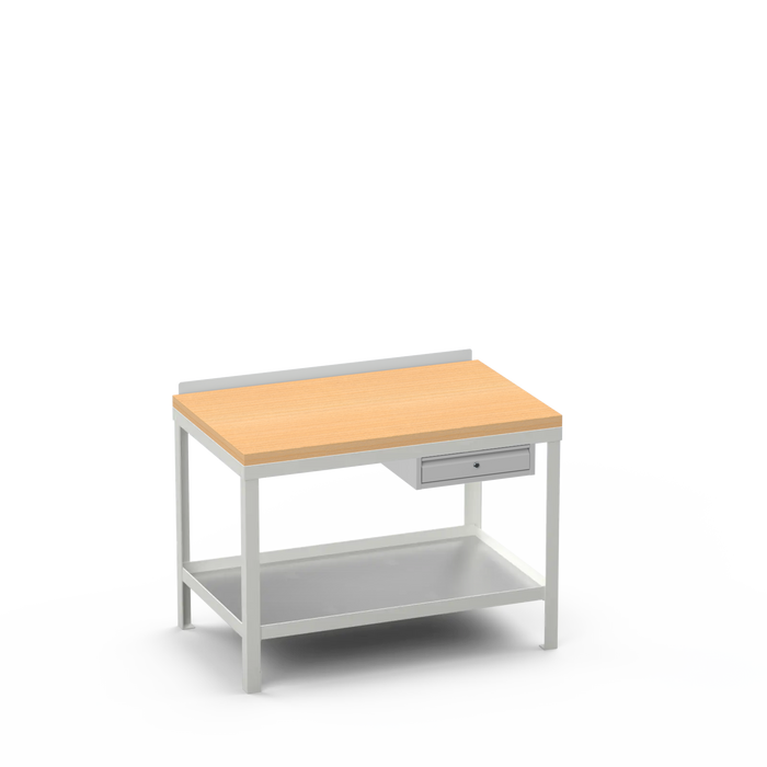 Wood Top Heavy Duty Workbench | Single Drawer Storage