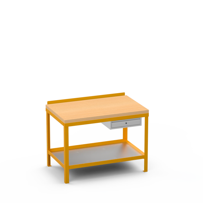 Wood Top Heavy Duty Workbench | Single Drawer Storage