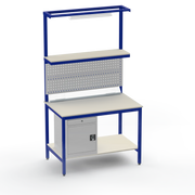 Electronics ESD Workbench | Anti-Static Worktop | Cupboard With Drawer | Tool Panel | Lighting Rail & Electrical
