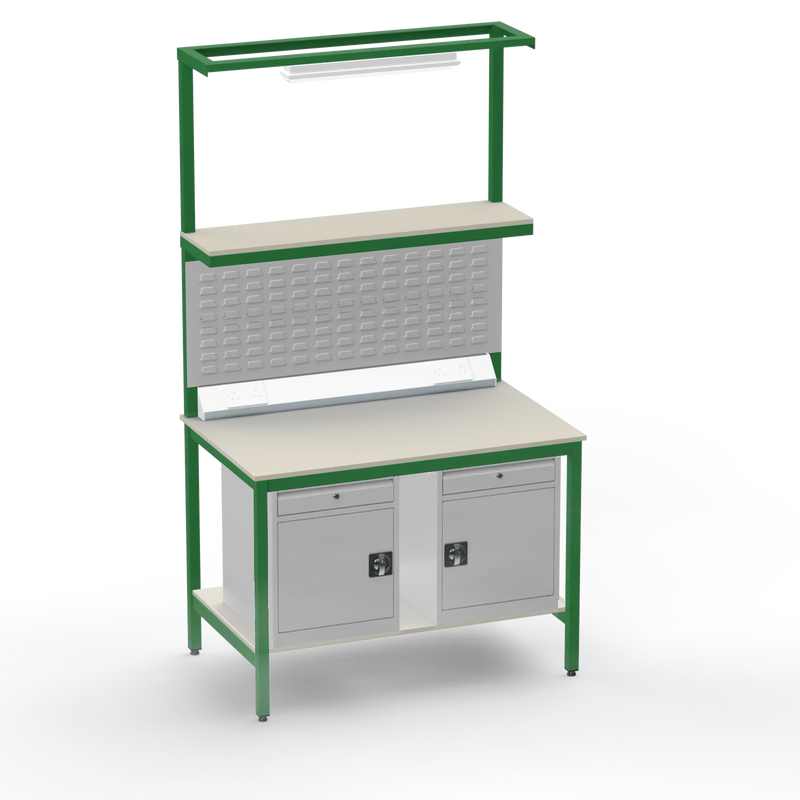 Electronics ESD Workbench | Anti-Static Worktop | Twin Cupboards With Drawer