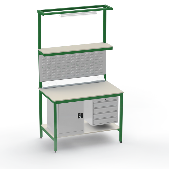 Electronics ESD Workbench | Anti-Static Worktop | Cupboard & 4 Drawers