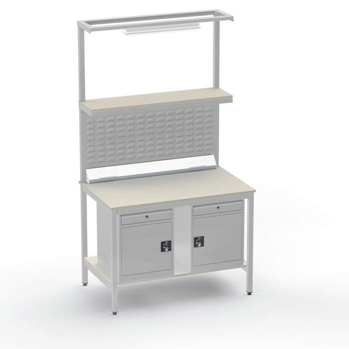 Electronics ESD Workbench | Anti-Static Worktop | Twin Cupboards With Drawer
