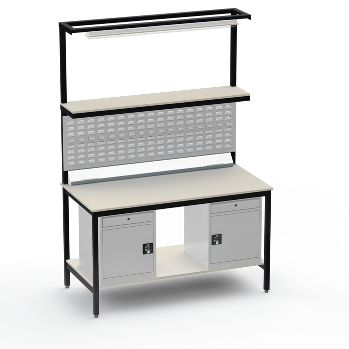 Electronics ESD Workbench | Anti-Static Worktop | Twin Cupboards With Drawer