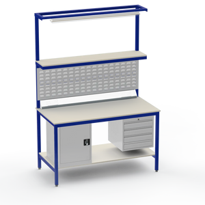 Electronics ESD Workbench | Anti-Static Worktop | Cupboard & 4 Drawers