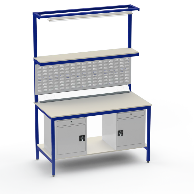 Electronics ESD Workbench | Anti-Static Worktop | Twin Cupboards With Drawer