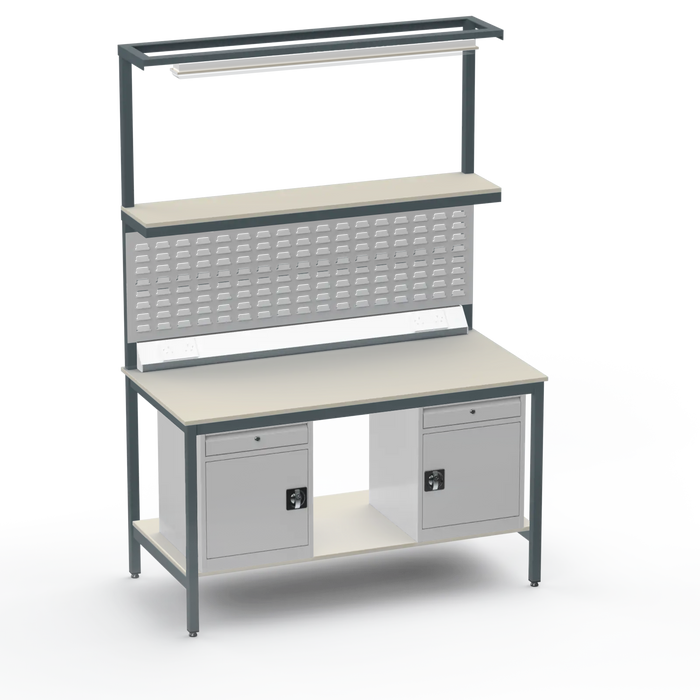 Electronics ESD Workbench | Anti-Static Worktop | Twin Cupboards With Drawer