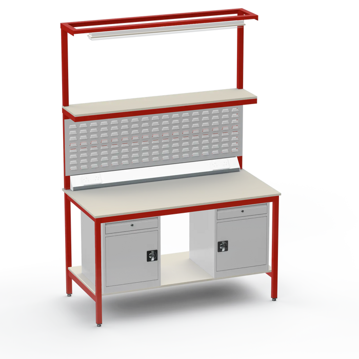 Electronics ESD Workbench | Anti-Static Worktop | Twin Cupboards With Drawer
