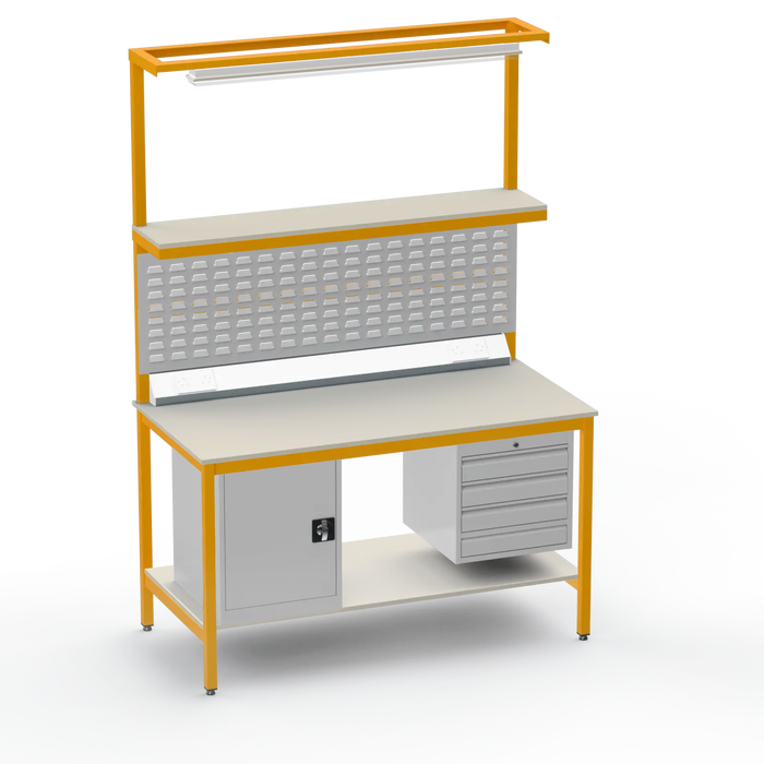 Electronics ESD Workbench | Anti-Static Worktop | Cupboard & 4 Drawers