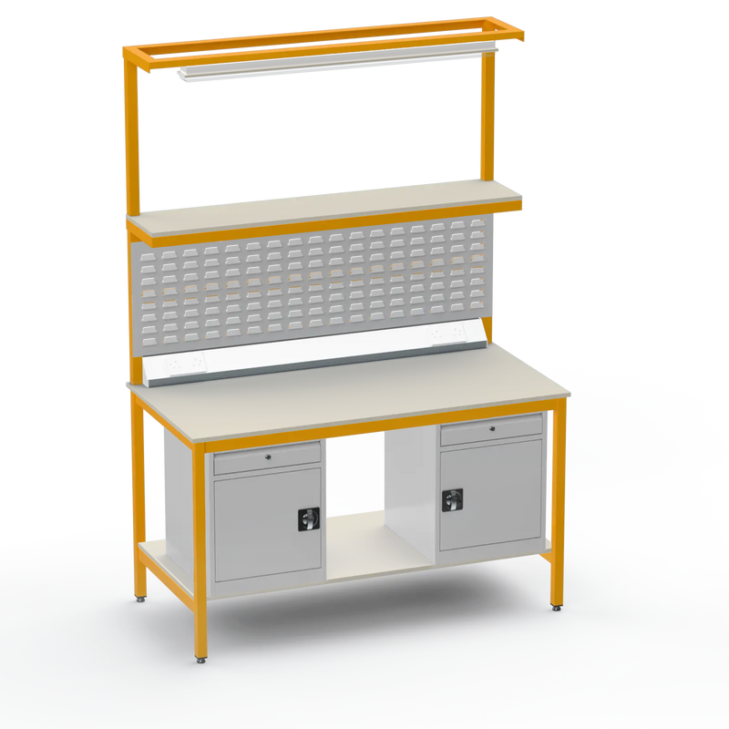 Electronics ESD Workbench | Anti-Static Worktop | Twin Cupboards With Drawer