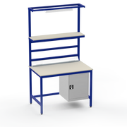 Electronics ESD Workbench | Anti-Static Worktop | Cupboard & Upper Shelf & Lighting Rail & Electrical