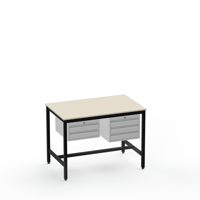 Electronics ESD Workbench | Anti-Static Worktop | 2 Drawers & 3 Drawers