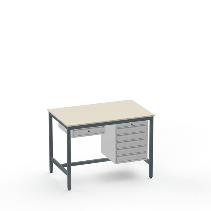 ESD Workbench | Anti-Static Worktop | 1 Drawer & 5 Drawers