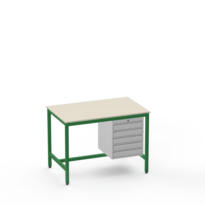 Electronics ESD Workbench | Anti-Static Worktop | 5 Drawers