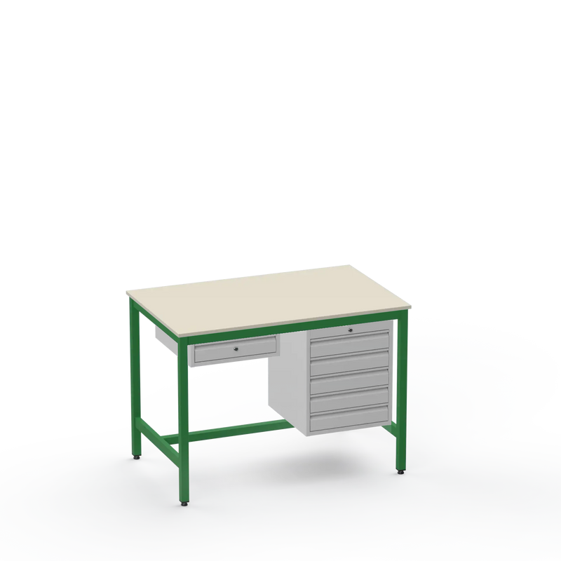 ESD Workbench | Anti-Static Worktop | 1 Drawer & 5 Drawers
