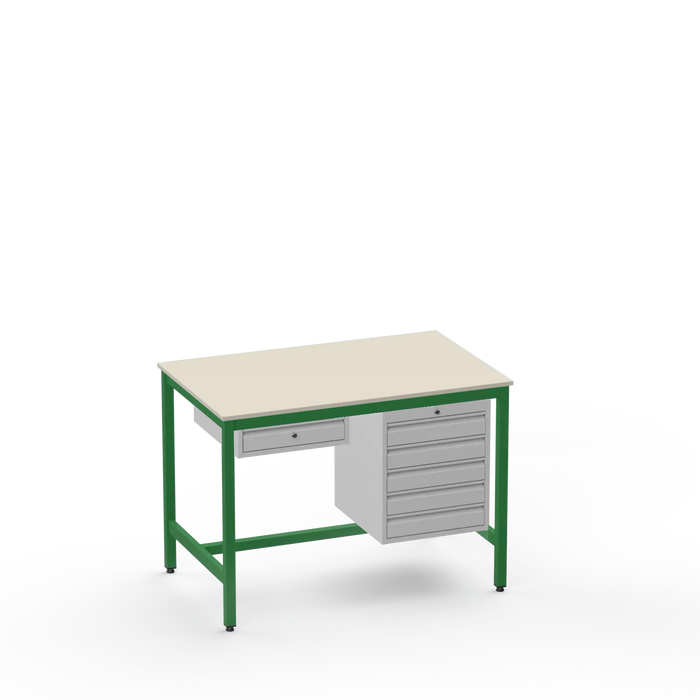 ESD Workbench | Anti-Static Worktop | 1 Drawer & 5 Drawers
