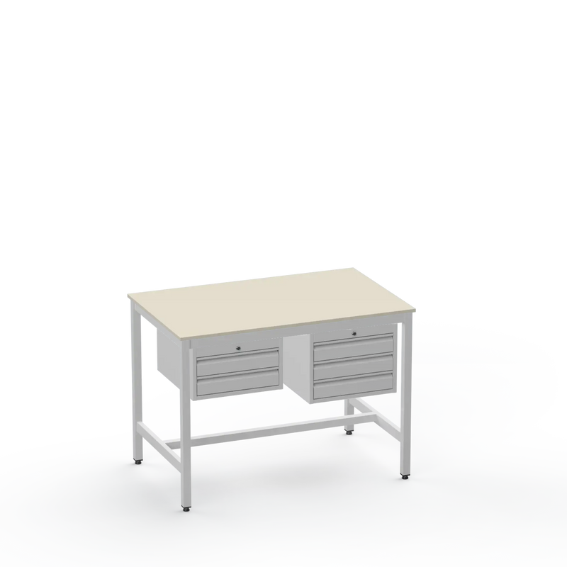 Electronics ESD Workbench | Anti-Static Worktop | 2 Drawers & 3 Drawers
