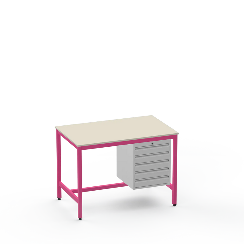 Electronics ESD Workbench | Anti-Static Worktop | 5 Drawers