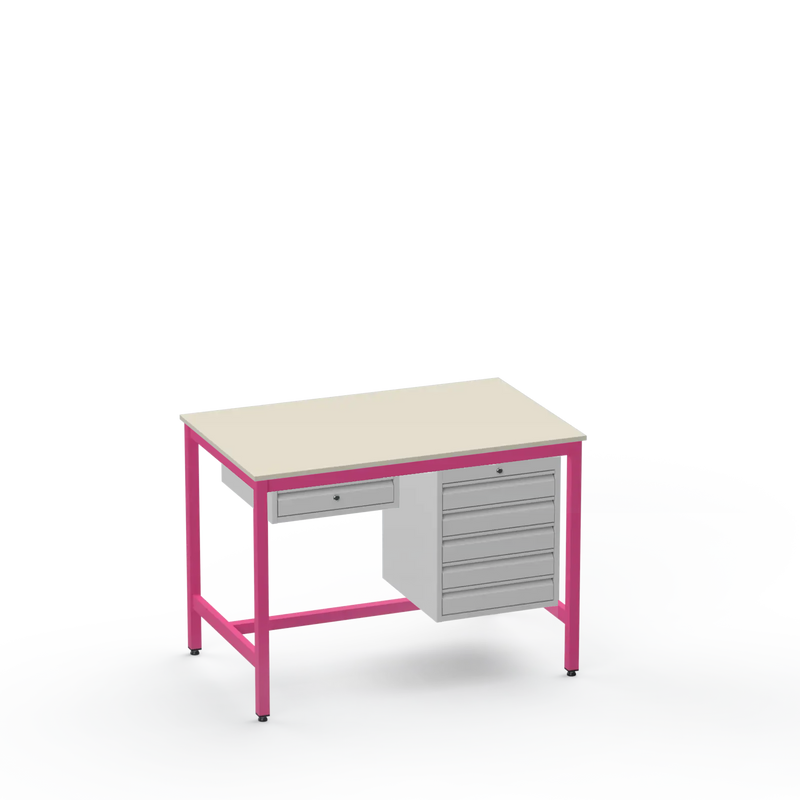 ESD Workbench | Anti-Static Worktop | 1 Drawer & 5 Drawers