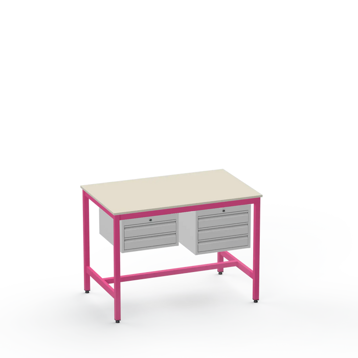 Electronics ESD Workbench | Anti-Static Worktop | 2 Drawers & 3 Drawers