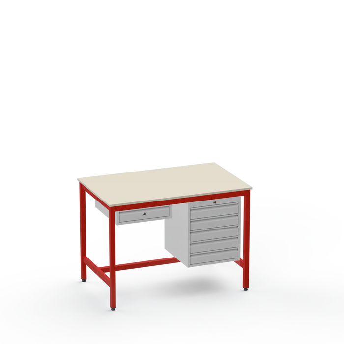 ESD Workbench | Anti-Static Worktop | 1 Drawer & 5 Drawers