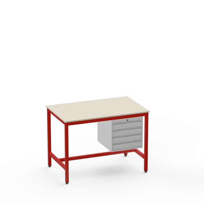 Electronics ESD Workbench | Anti-Static Worktop | 4 Drawers