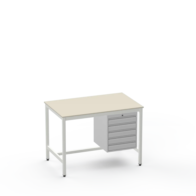 Electronics ESD Workbench | Anti-Static Worktop | 5 Drawers