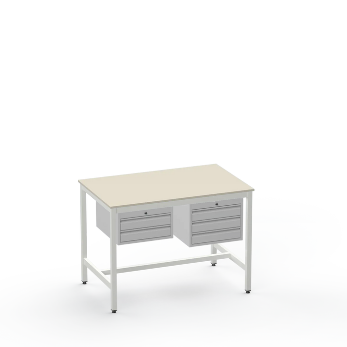 Electronics ESD Workbench | Anti-Static Worktop | 2 Drawers & 3 Drawers