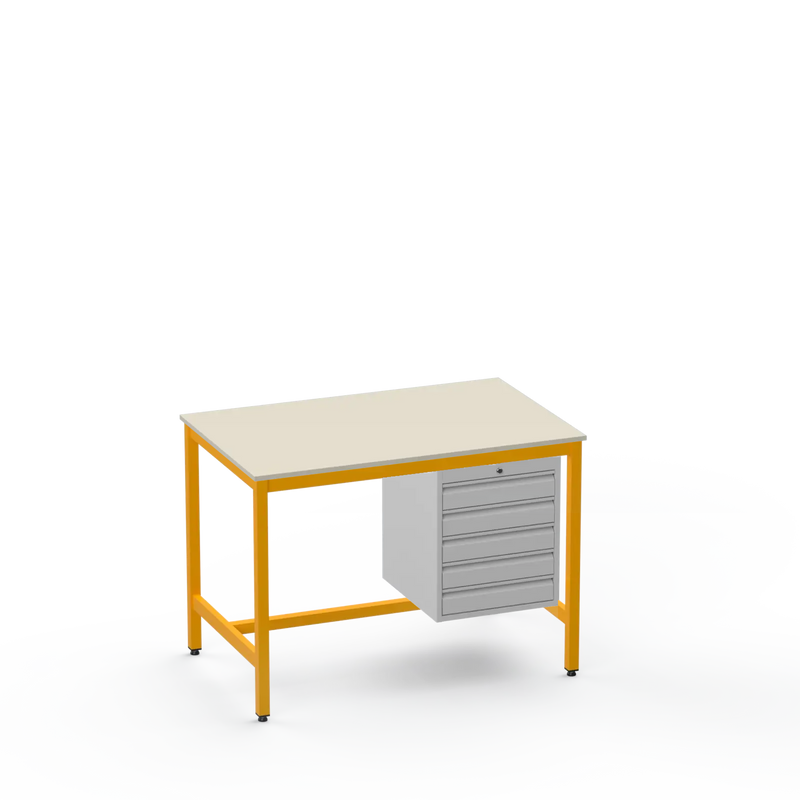 Electronics ESD Workbench | Anti-Static Worktop | 5 Drawers