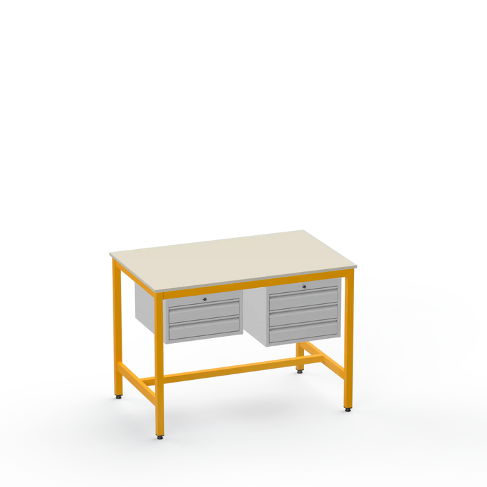 Electronics ESD Workbench | Anti-Static Worktop | 2 Drawers & 3 Drawers