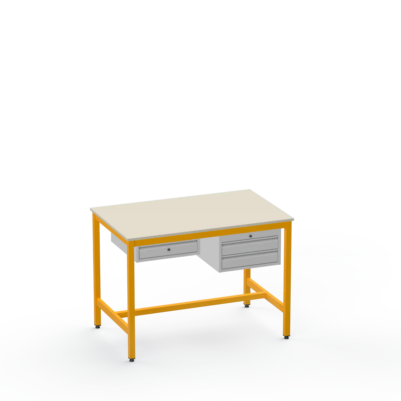 ESD Workbench | Anti-Static Worktop | 1 Drawer & 2 Drawers